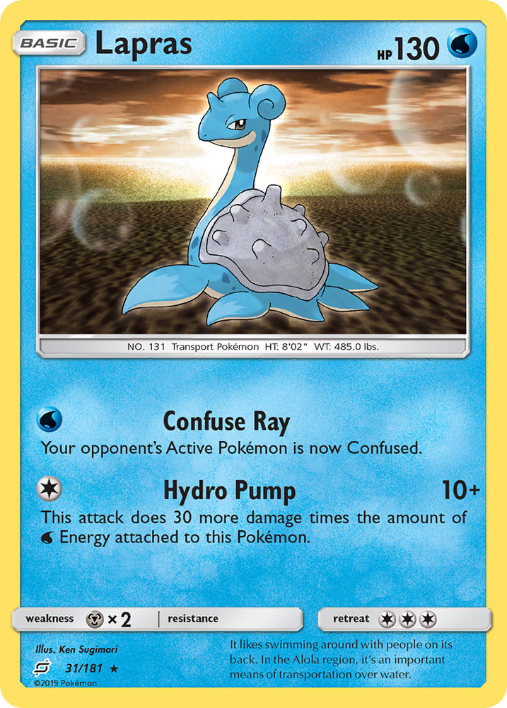 Pokemon | Lapras (31/181) [Sun & Moon: Team Up] | The Nerd Merchant