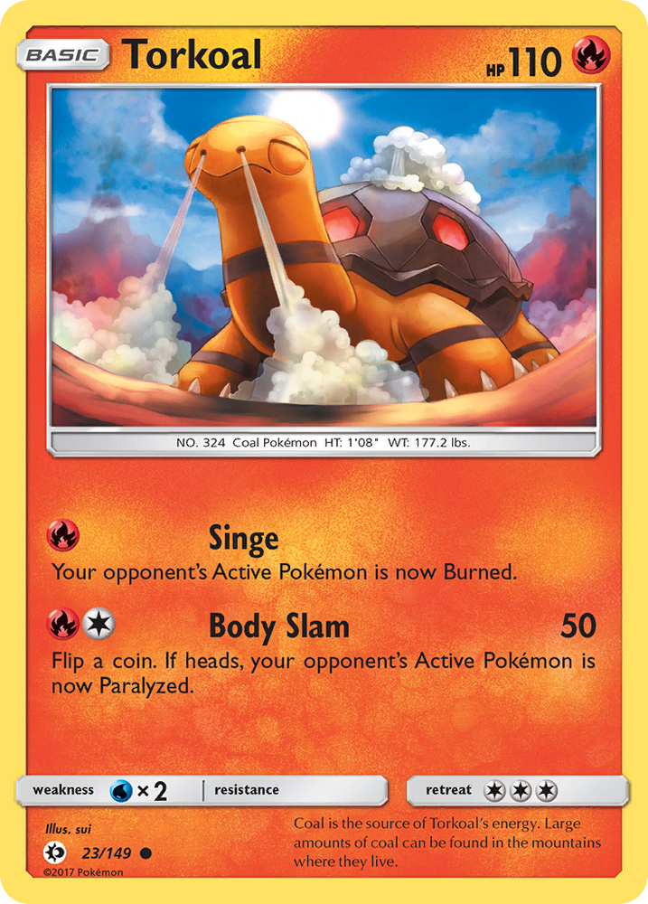 Pokemon | Torkoal (23/149) [Sun & Moon: Base Set] | The Nerd Merchant