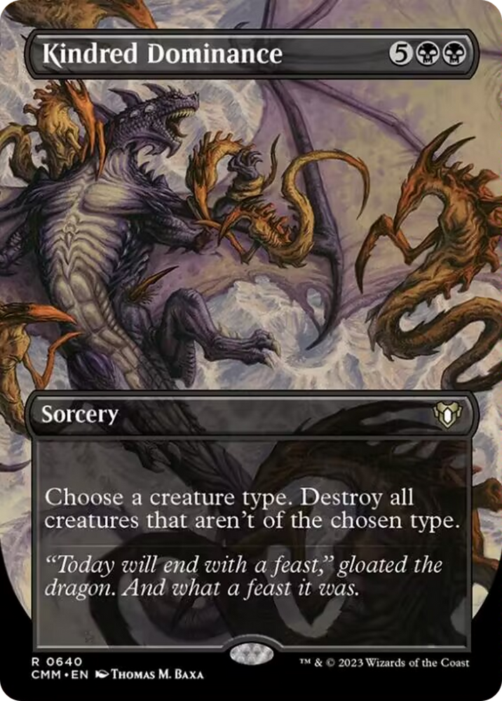 Magic | Kindred Dominance (Borderless Alternate Art) [Commander Masters] | The Nerd Merchant
