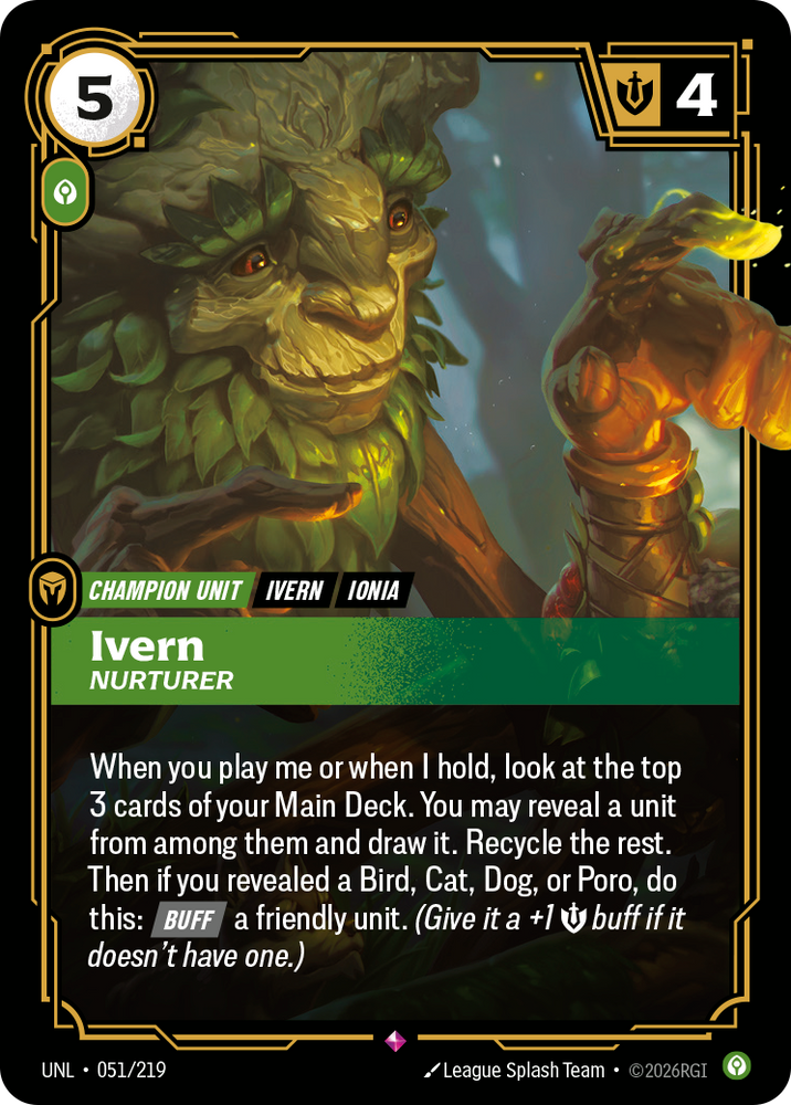 Ivern - Nurturer (Foil) - Unleashed (051/219)