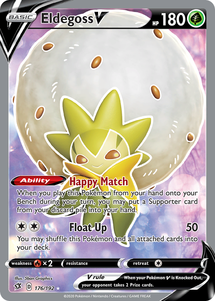Pokemon | Eldegoss V (176/192) [Sword & Shield: Rebel Clash] | The Nerd Merchant