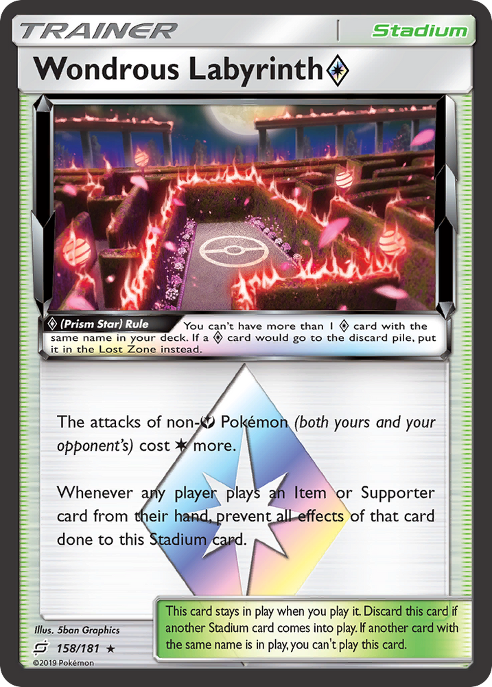 Pokemon | Wondrous Labyrinth (158/181) (Prism Star) [Sun & Moon: Team Up] | The Nerd Merchant