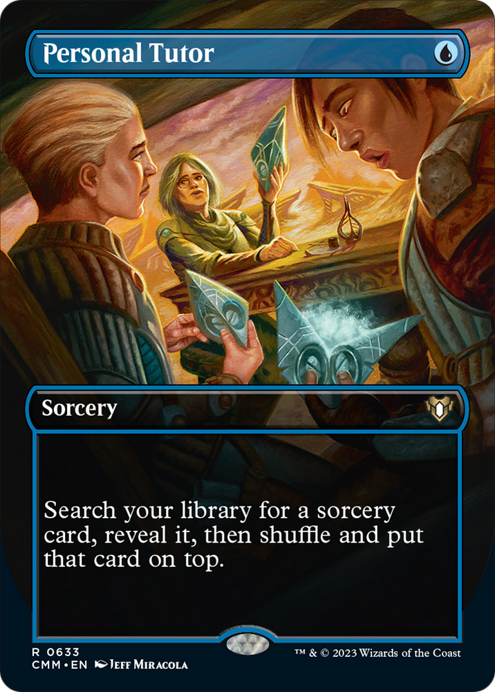 Magic | Personal Tutor (Borderless) [Commander Masters] | The Nerd Merchant