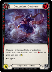 Flesh and Blood TCG | Descendent Gustwave (Blue) [OUT076] (Outsiders)  Rainbow Foil | The Nerd Merchant