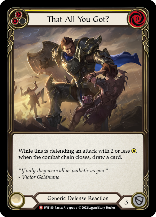 Flesh and Blood TCG | That All You Got? [UPR189] (Uprising) | The Nerd Merchant