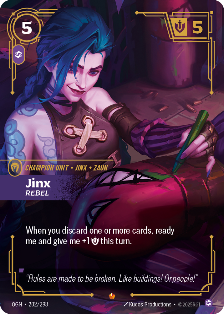 Jinx, Rebel (Foil) - Origins #202