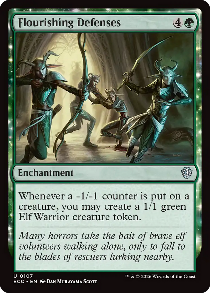 Magic | Flourishing Defenses [Lorwyn Eclipsed Commander] | The Nerd Merchant