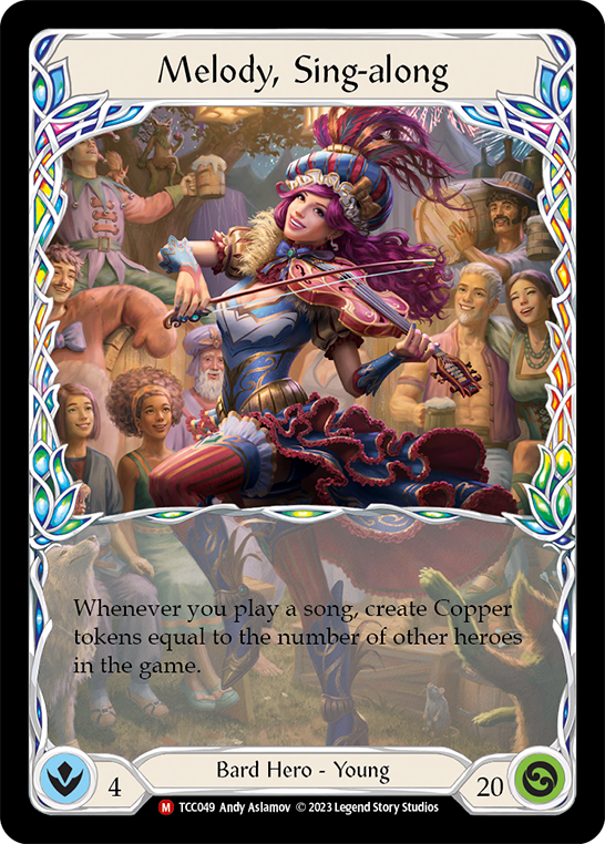 Flesh and Blood TCG | Melody, Sing-along [TCC049] (Round the Table: TCC x LSS)  Rainbow Foil | The Nerd Merchant