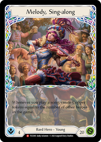 Flesh and Blood TCG | Melody, Sing-along [TCC049] (Round the Table: TCC x LSS)  Rainbow Foil | The Nerd Merchant