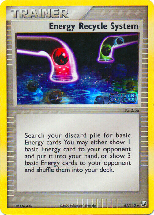 Pokemon | Energy Recycle System (81/115) (Stamped) [EX: Unseen Forces] | The Nerd Merchant