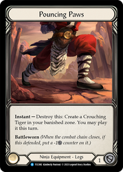 Flesh and Blood TCG | Pouncing Paws [TCC082] (Round the Table: TCC x LSS) | The Nerd Merchant