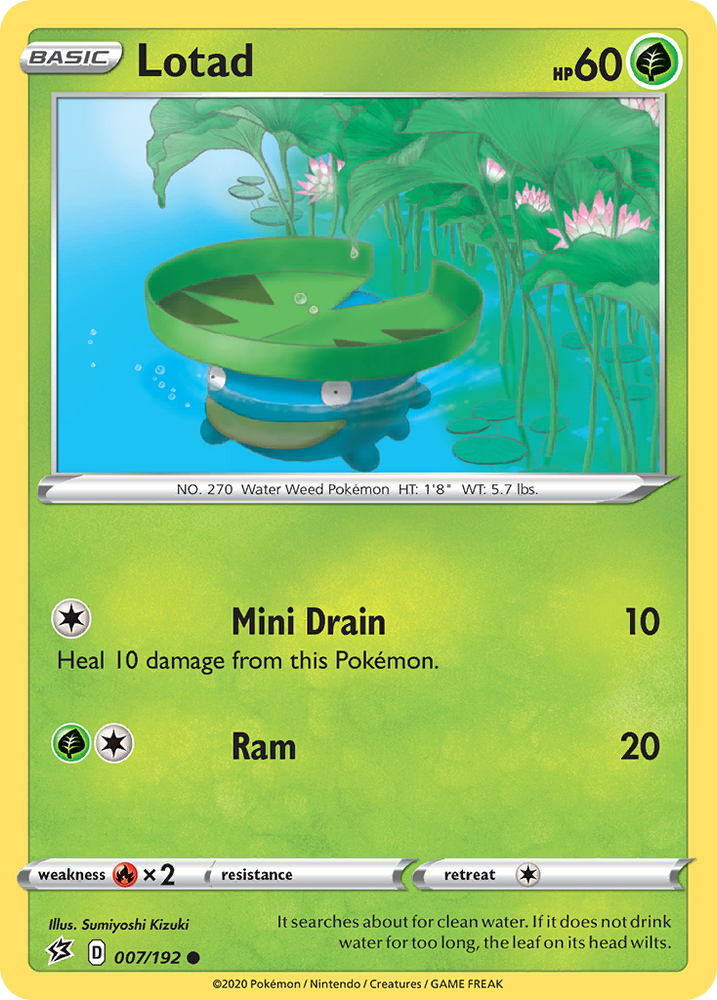 Pokemon | Lotad (007/192) [Sword & Shield: Rebel Clash] | The Nerd Merchant