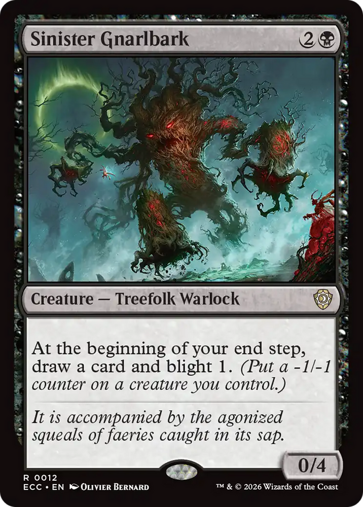 Magic | Sinister Gnarlbark [Lorwyn Eclipsed Commander] | The Nerd Merchant