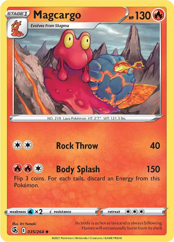 Pokemon | Magcargo (035/264) [Sword & Shield: Fusion Strike] | The Nerd Merchant