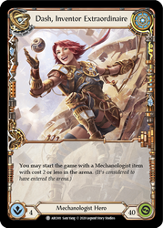 Flesh and Blood TCG | Dash, Inventor Extraordinaire // Nebula Blade [U-ARC001 // U-ARC077] (Arcane Rising Unlimited) | The Nerd Merchant