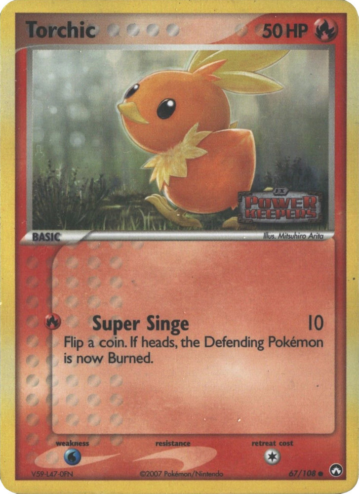 Pokemon | Torchic (67/108) (Stamped) [EX: Power Keepers] | The Nerd Merchant