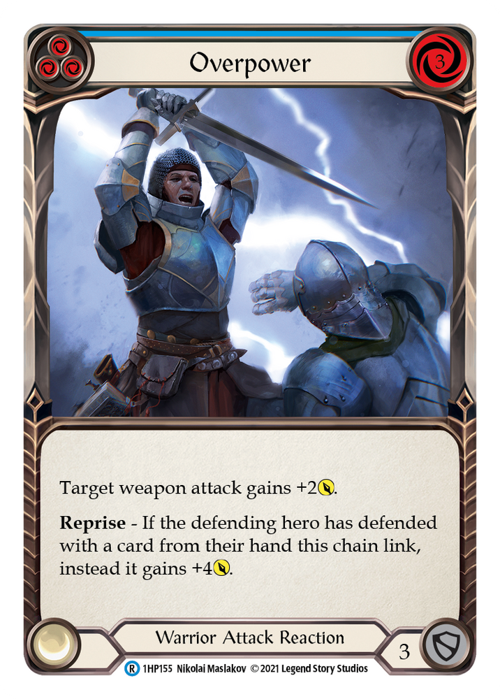 Flesh and Blood TCG | Overpower (Blue) [1HP155] (History Pack 1) | The Nerd Merchant