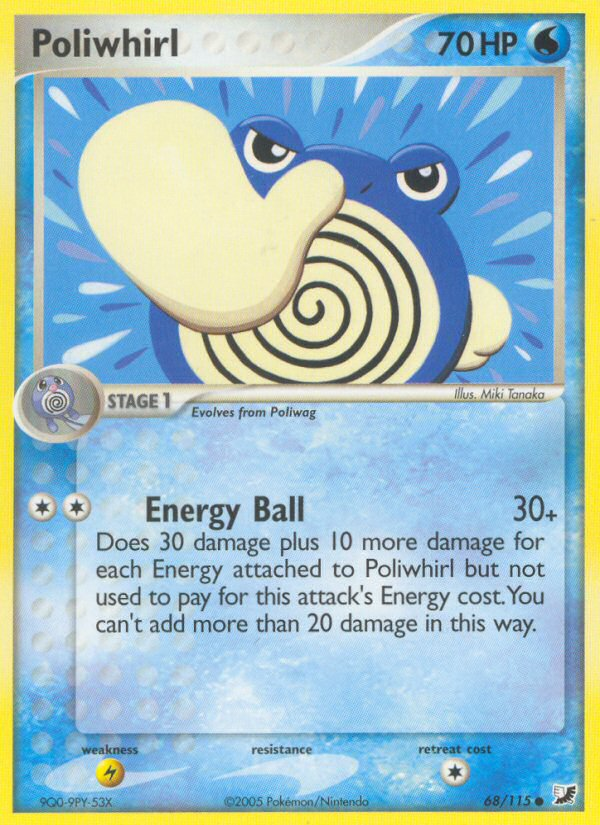Pokemon | Poliwhirl (68/115) [EX: Unseen Forces] | The Nerd Merchant