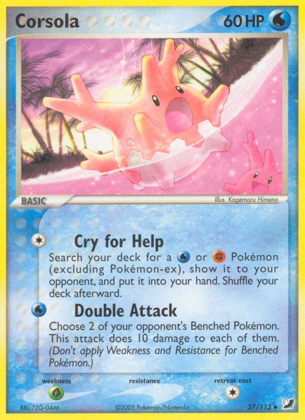 Pokemon | Corsola (37/115) [EX: Unseen Forces] | The Nerd Merchant