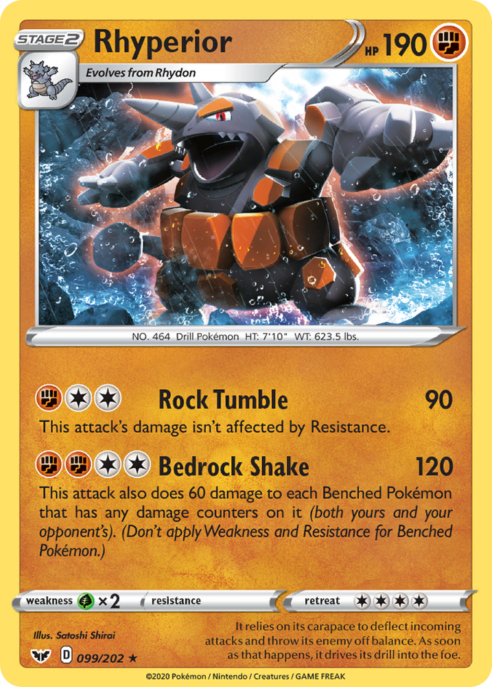 Pokemon | Rhyperior (099/202) [Sword & Shield: Base Set] | The Nerd Merchant