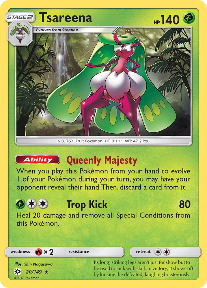 Pokemon | Tsareena (20/149) [Sun & Moon: Base Set] | The Nerd Merchant
