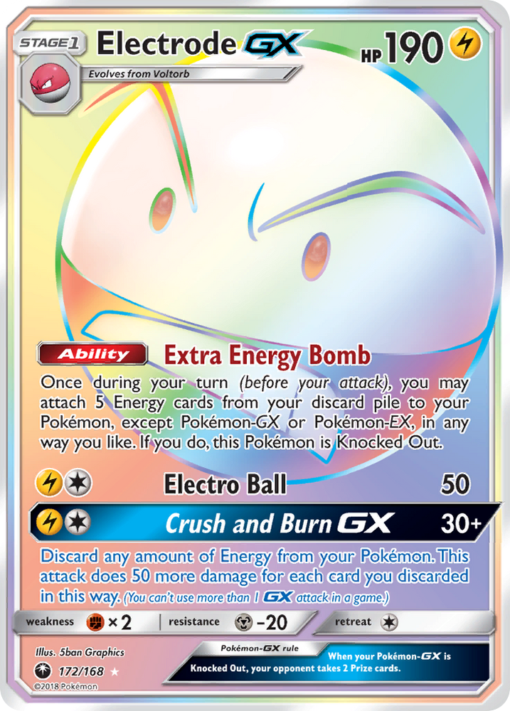 Pokemon | Electrode GX (172/168) [Sun & Moon: Celestial Storm] | The Nerd Merchant