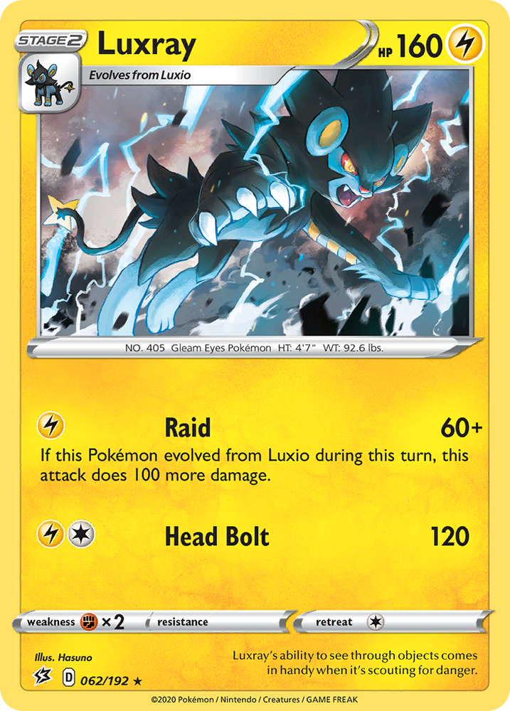 Pokemon | Luxray (062/192) [Sword & Shield: Rebel Clash] | The Nerd Merchant