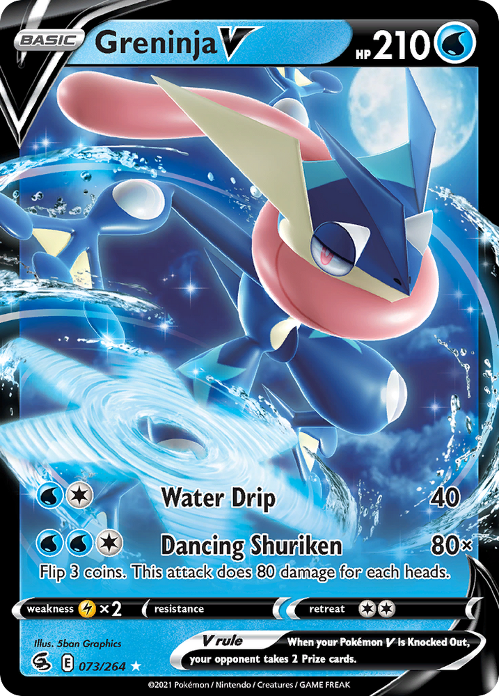 Pokemon | Greninja V (073/264) (Intro Deck) [Sword & Shield: Fusion Strike] | The Nerd Merchant