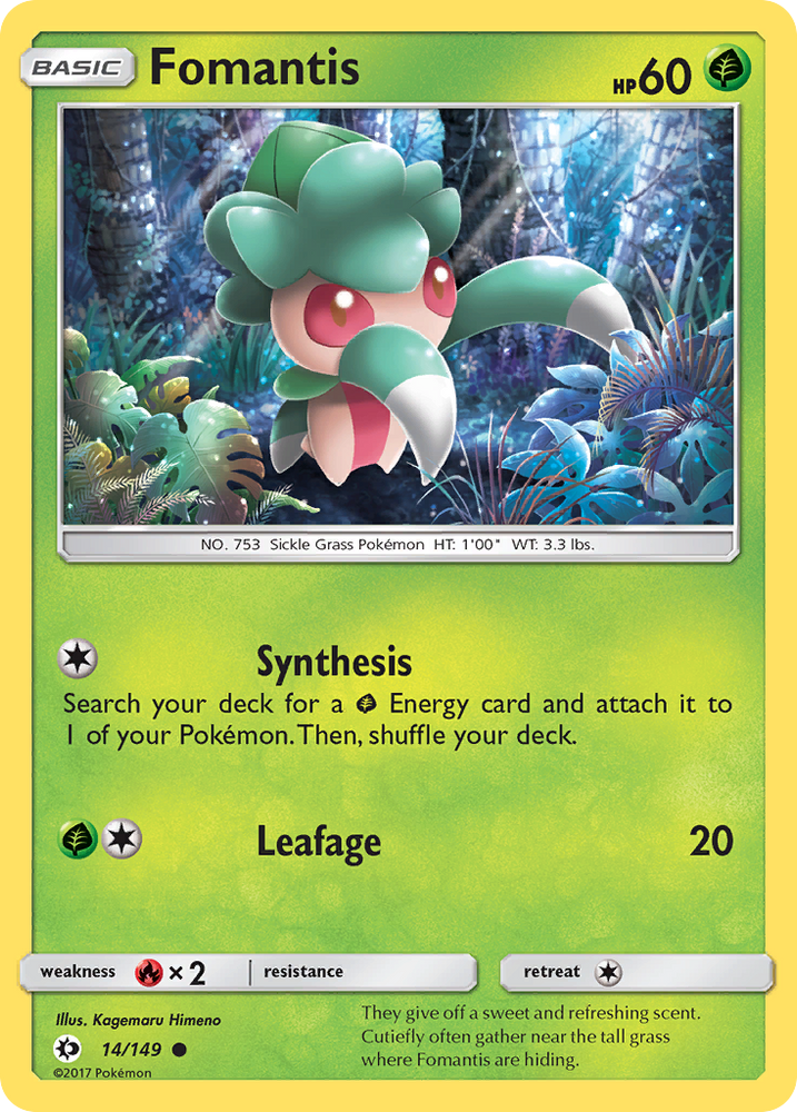 Pokemon | Fomantis (14/149) [Sun & Moon: Base Set] | The Nerd Merchant