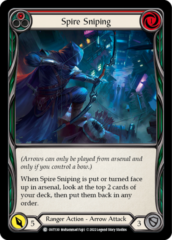 Flesh and Blood TCG | Spire Sniping (Red) [OUT130] (Outsiders) | The Nerd Merchant