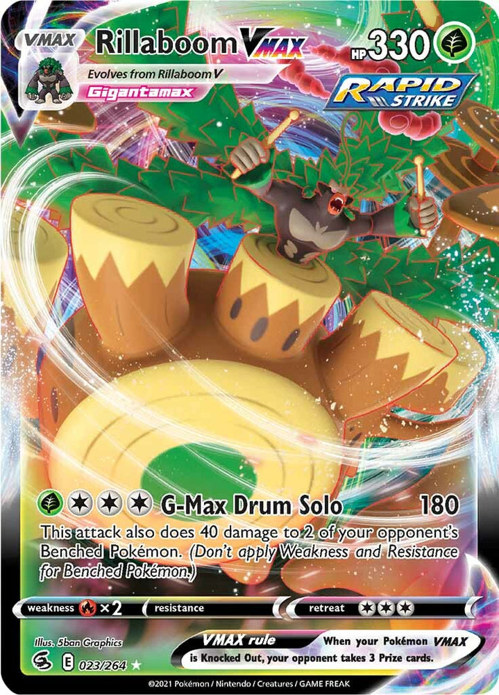 Pokemon | Rillaboom VMAX (023/264) [Sword & Shield: Fusion Strike] | The Nerd Merchant