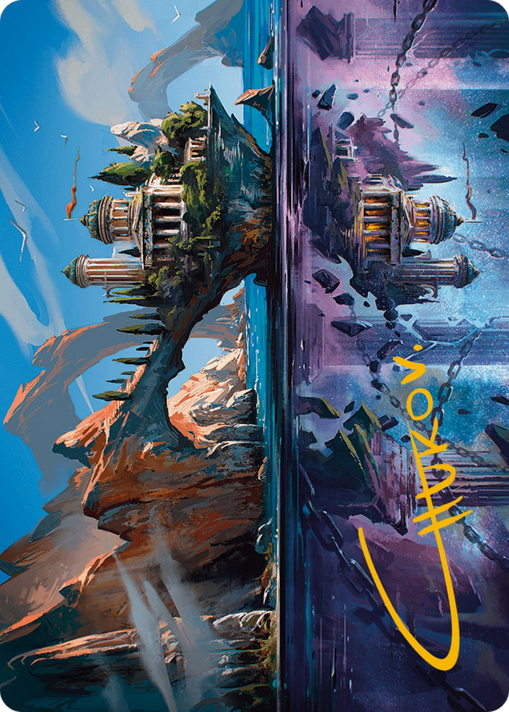 Magic | Copy Land Art Card (Gold-Stamped Signature) [Modern Horizons 3 Art Series] | The Nerd Merchant
