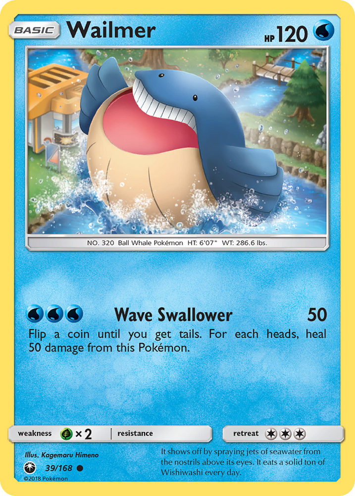 Pokemon | Wailmer (39/168) [Sun & Moon: Celestial Storm] | The Nerd Merchant