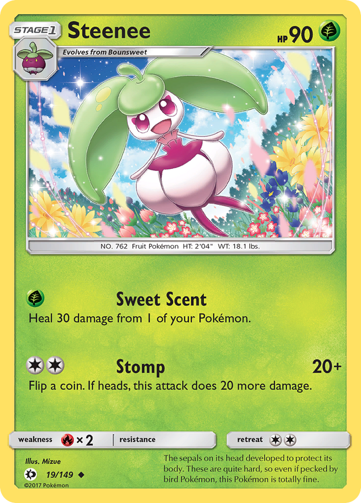 Pokemon | Steenee (19/149) [Sun & Moon: Base Set] | The Nerd Merchant
