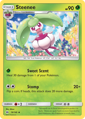 Pokemon | Steenee (19/149) [Sun & Moon: Base Set] | The Nerd Merchant