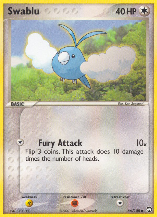 Pokemon | Swablu (66/108) [EX: Power Keepers] | The Nerd Merchant