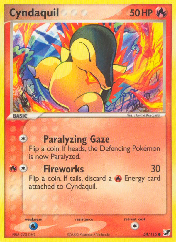Pokemon | Cyndaquil (54/115) [EX: Unseen Forces] | The Nerd Merchant