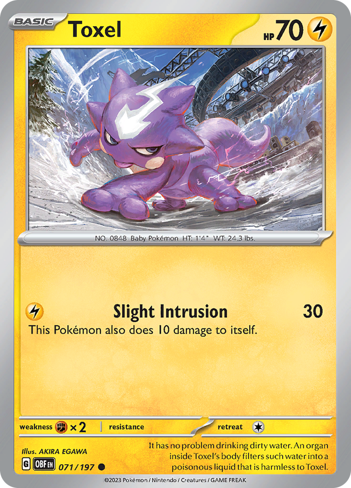 Pokemon | Toxel (071/197) [Scarlet & Violet: Obsidian Flames] | The Nerd Merchant
