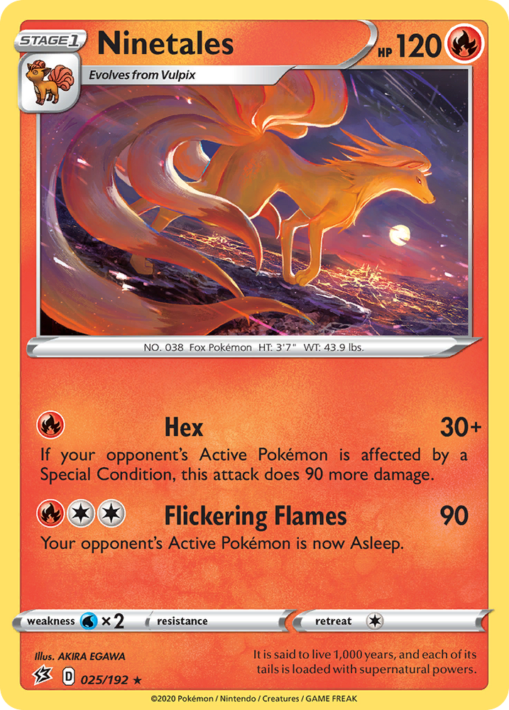 Pokemon | Ninetales (025/192) [Sword & Shield: Rebel Clash] | The Nerd Merchant
