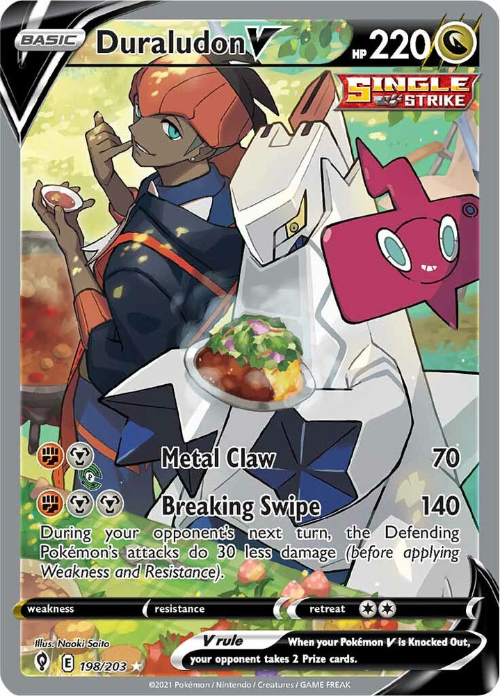 Pokemon | Duraludon V (198/203) (Alternate Art) [Sword & Shield: Evolving Skies] | The Nerd Merchant