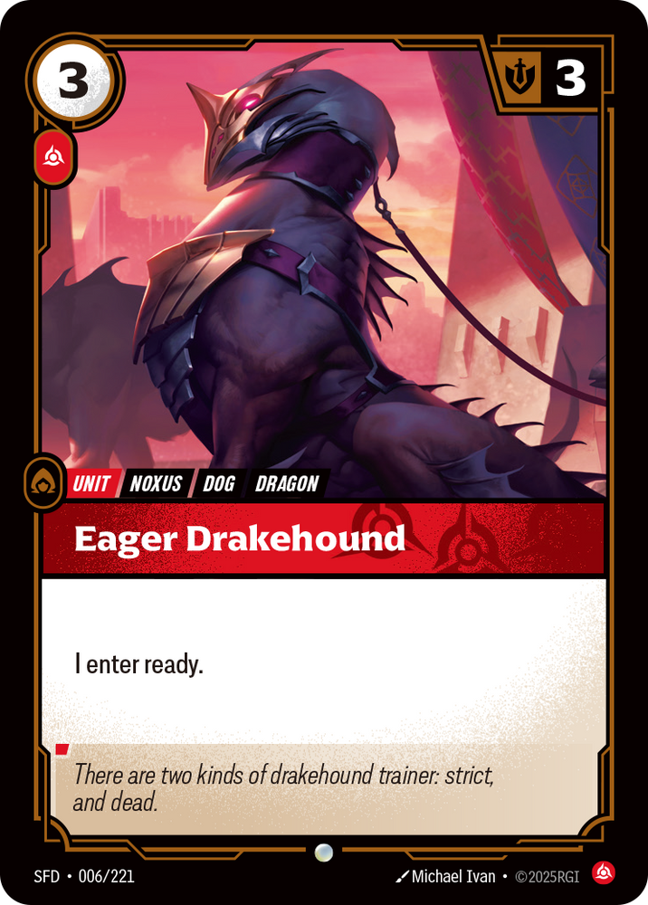 Eager Drakehound (Foil) - Spiritforged #6