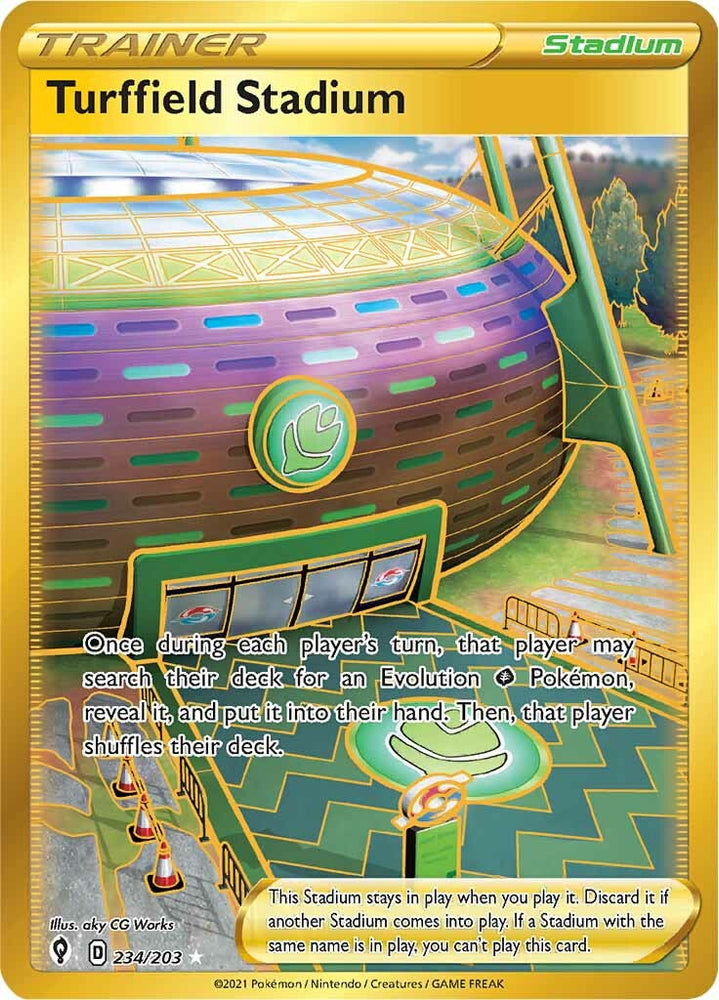 Pokemon | Turffield Stadium (234/203) [Sword & Shield: Evolving Skies] | The Nerd Merchant
