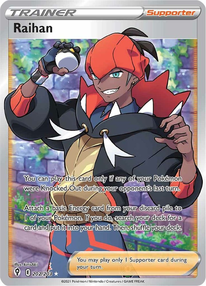 Pokemon | Raihan (202/203) [Sword & Shield: Evolving Skies] | The Nerd Merchant