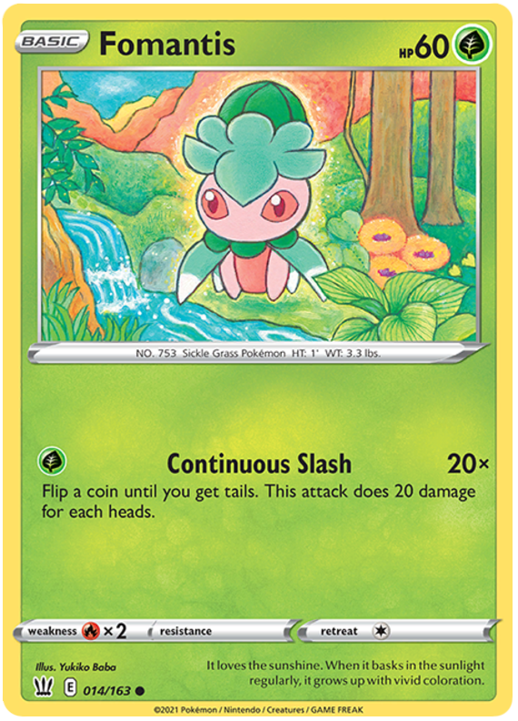 Pokemon | Fomantis (014/163) [Sword & Shield: Battle Styles] | The Nerd Merchant
