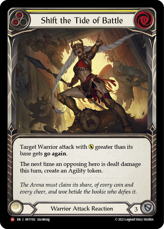 Flesh and Blood TCG | Shift the Tide of Battle [HVY102] (Heavy Hitters)  Rainbow Foil | The Nerd Merchant