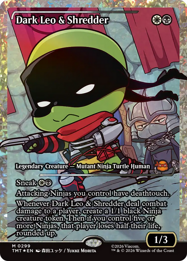 Magic | Dark Leo & Shredder (Showcase) (Fracture Foil) [Teenage Mutant Ninja Turtles] | The Nerd Merchant