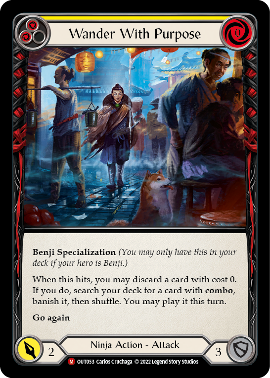 Flesh and Blood TCG | Wander With Purpose [OUT053] (Outsiders) | The Nerd Merchant