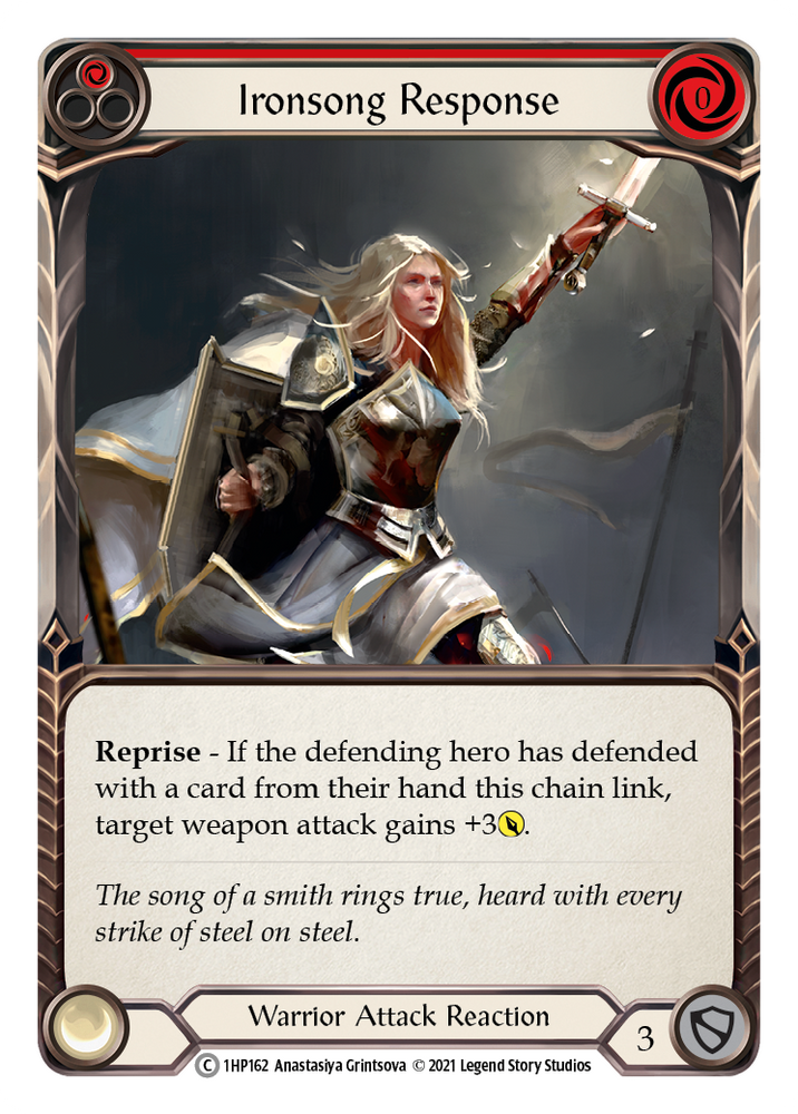 Flesh and Blood TCG | Ironsong Response (Red) [1HP162] (History Pack 1) | The Nerd Merchant