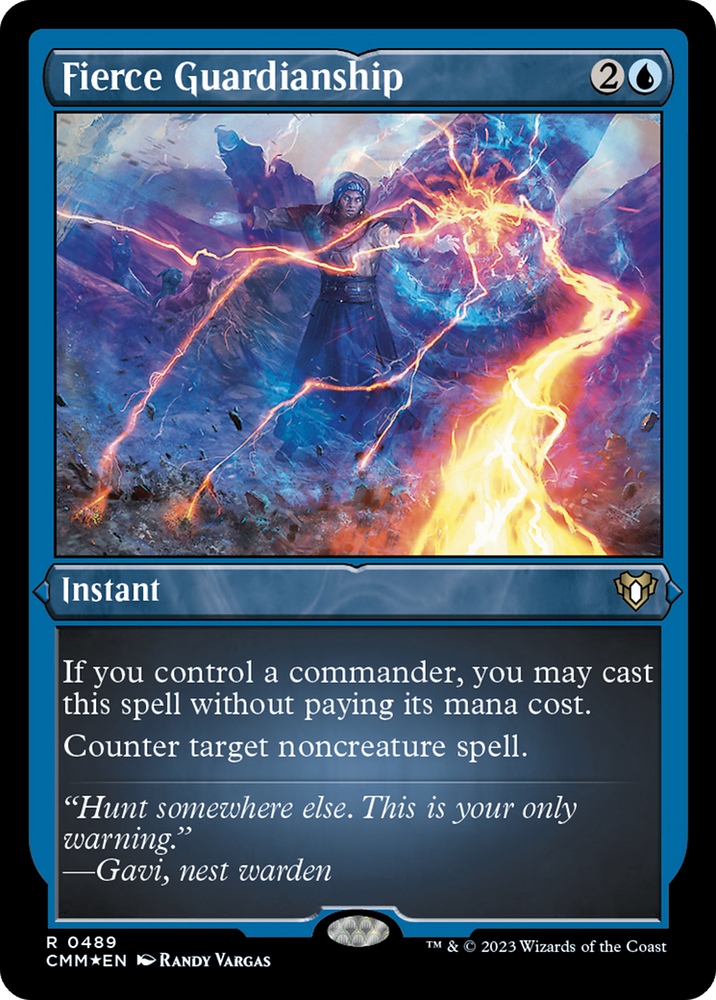 Magic | Fierce Guardianship (Foil Etched) [Commander Masters] | The Nerd Merchant