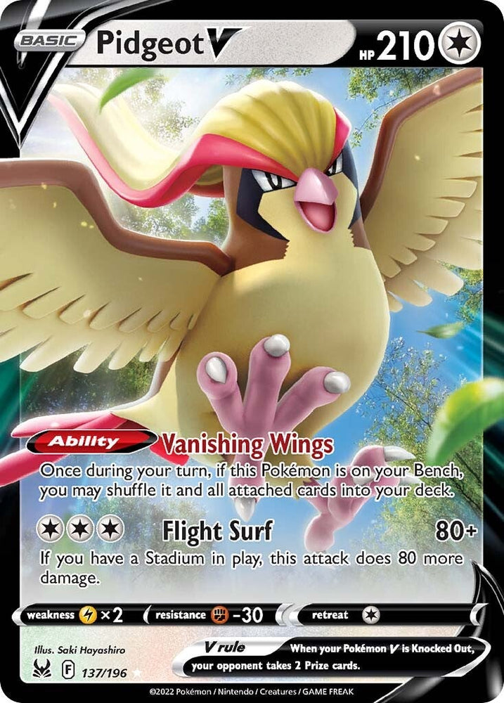 Pokemon | Pidgeot V (137/196) [Sword & Shield: Lost Origin] | The Nerd Merchant